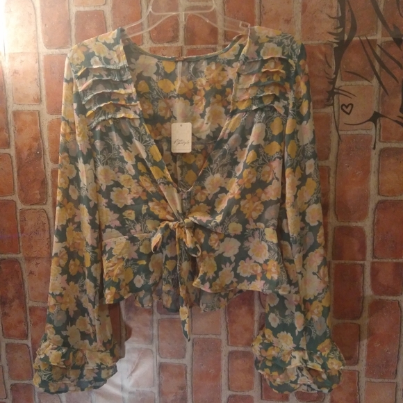 NWT Women's Free People Maybel blouse - Picture 2 of 6
